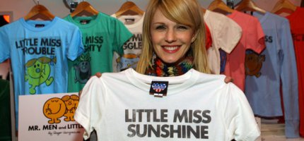 That's our girl: Little Miss Sunshine, with just a bit of Little Miss Trouble peaking through :-) mr_men_and_little_miss_001